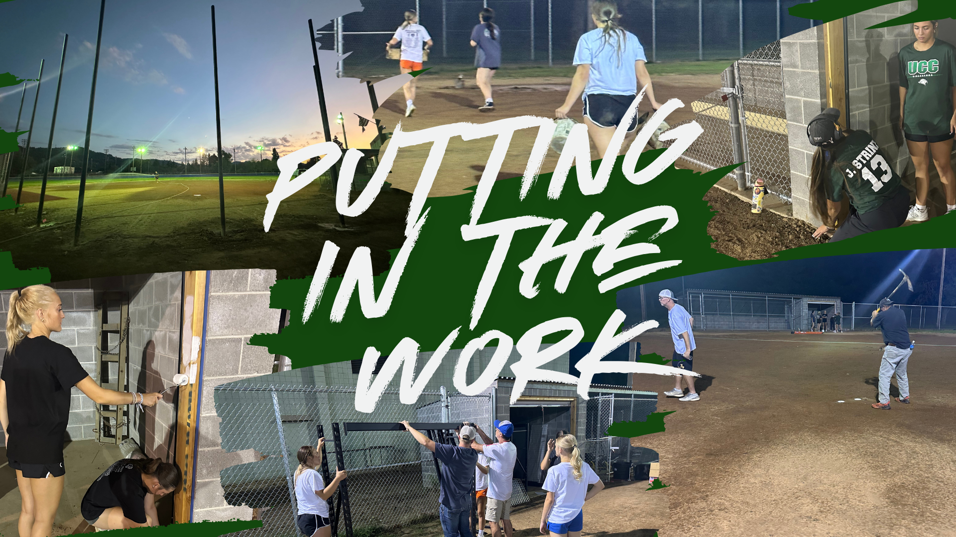UCC Softball Team Puts in the Work to Improve Home Field