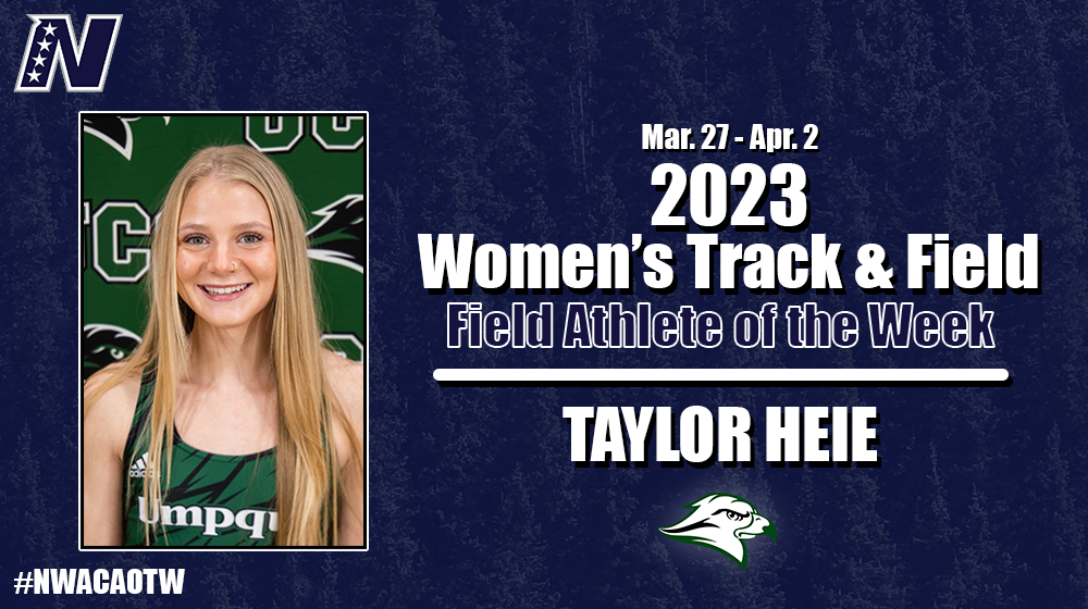 Week 5 Women's Field Athlete of the Week, Taylor Heie