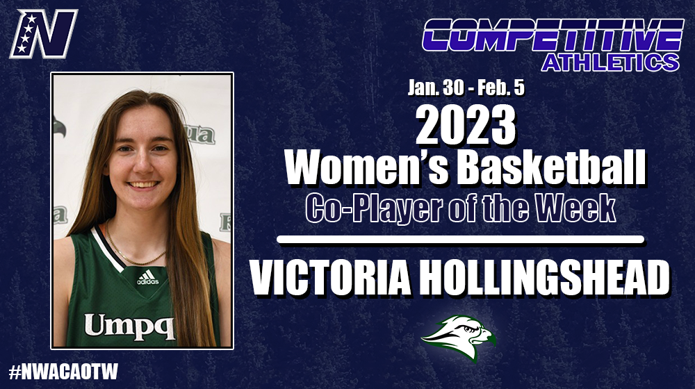 Hollingshead Named NWAC Co-Player of the Week, Jan. 30 - Feb. 5
