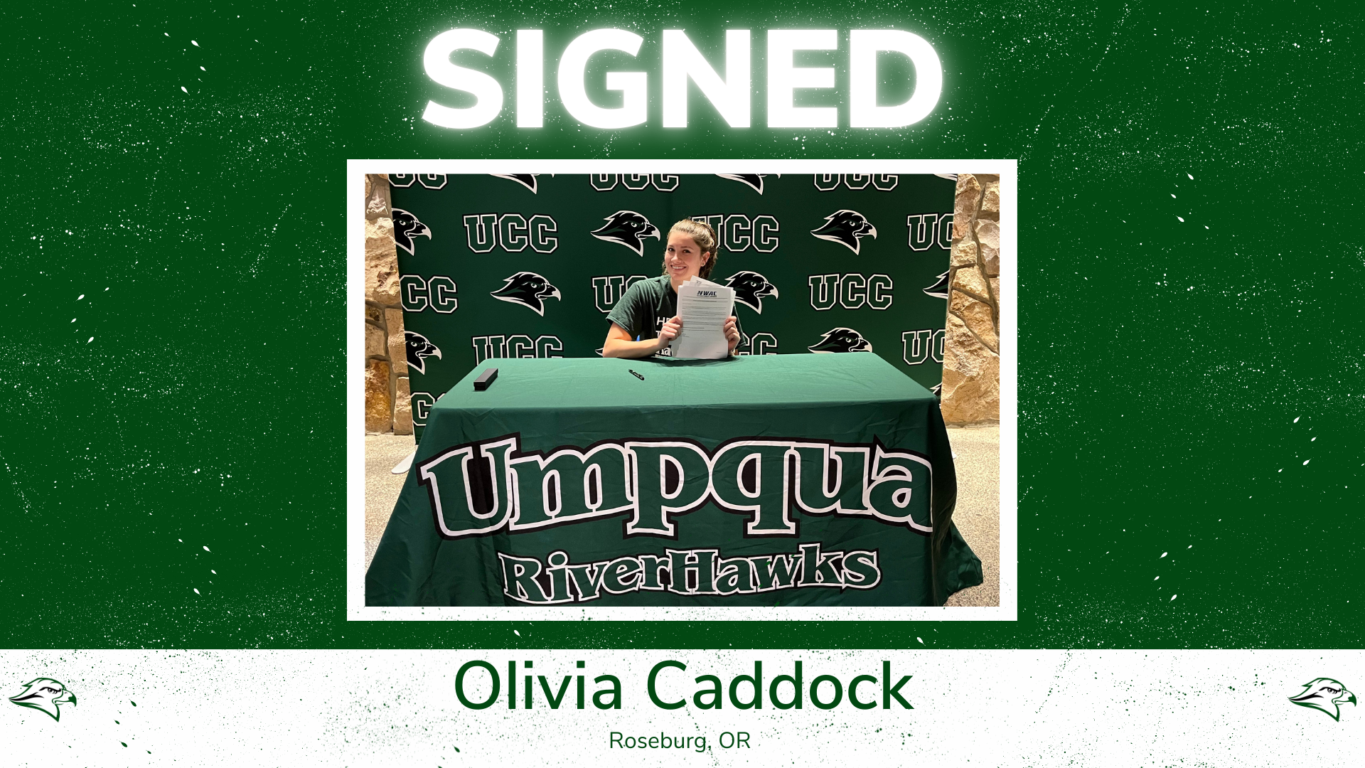 RiverHawks Sign Former UCC Star, Olivia Caddock