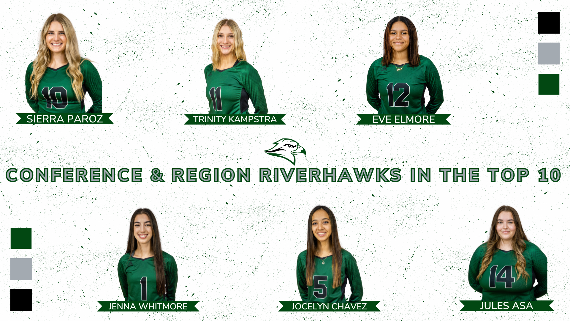 Riverhawks Earn Spots in NWAC Top 10