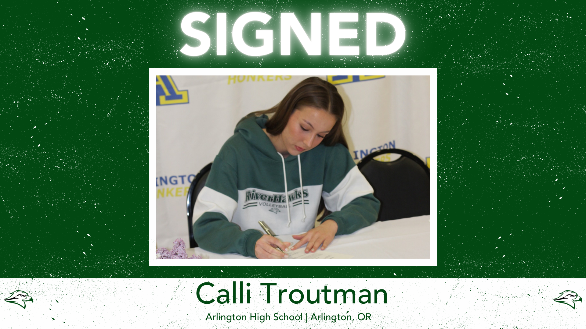 RiverHawks Sign Arlington Female Player of The Year, Calli Troutman